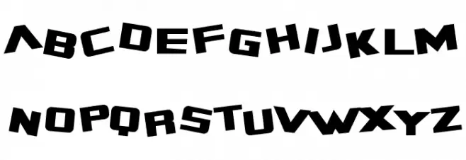 SF Zero Gravity Schriftart Kleinbuchstaben