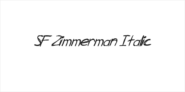 SF Zimmerman Italic Logo