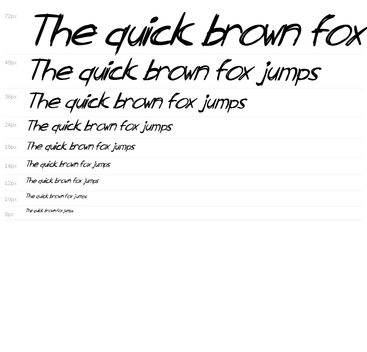 SF Zimmerman Italic Waterfall