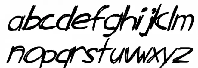 SF Zimmerman Italic Caratteri MINUSCOLO