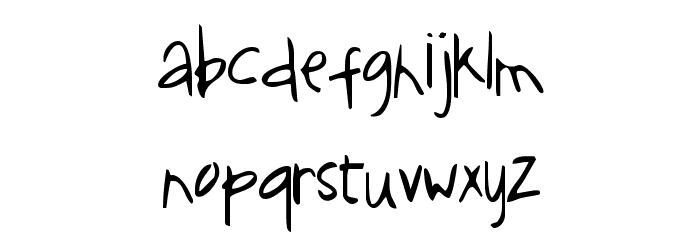 SF-notebook Font LOWERCASE