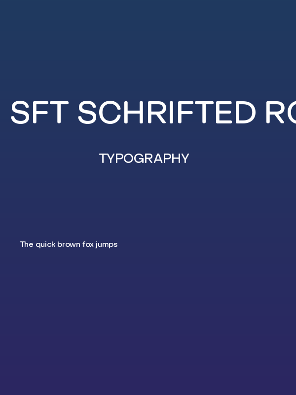 SFT Schrifted Round TRIAL Var Medium Poster