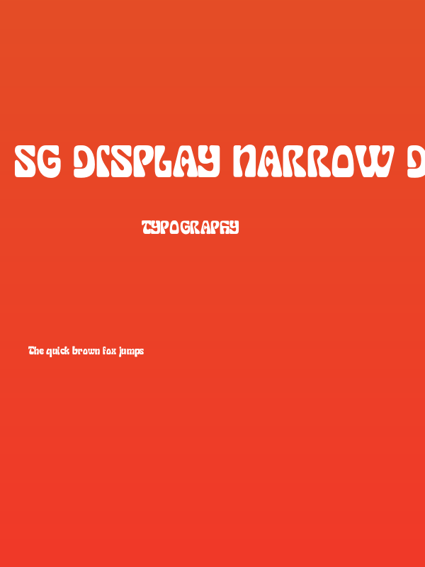 SG Display Narrow DEMO Poster