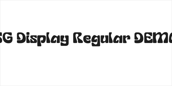 SG Display Regular DEMO Logo