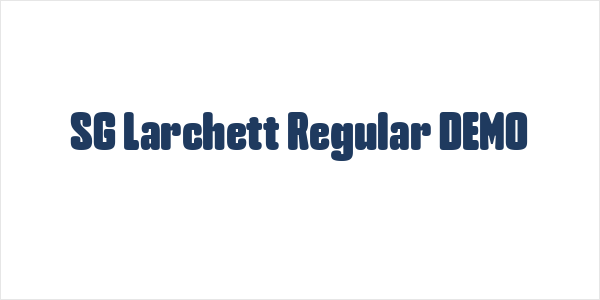 SG Larchett Regular DEMO Logo