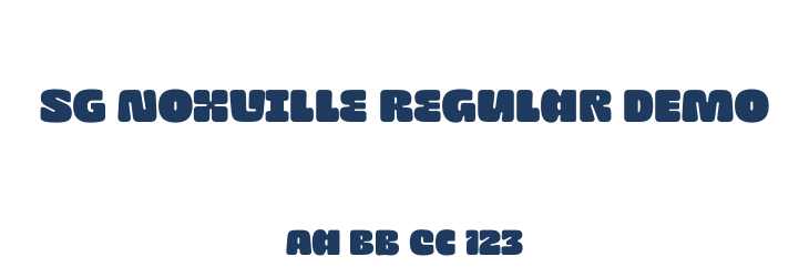 SG Noxville Regular DEMO Font Preview