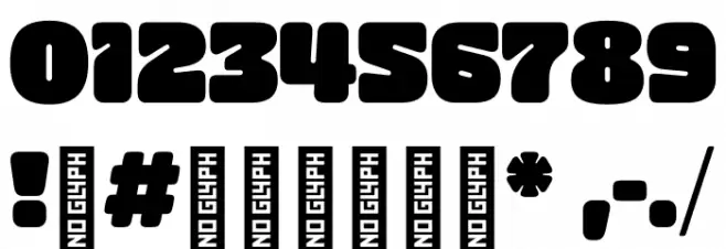 SG Noxville Regular DEMO フォント その他の文字