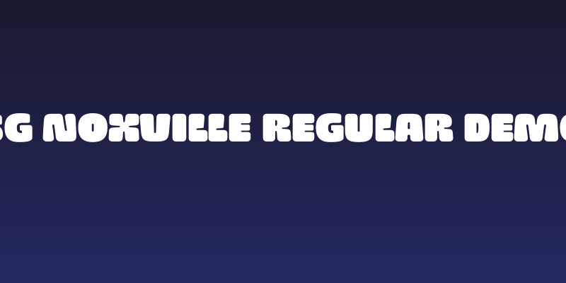 SG Noxville Regular DEMO Social Header