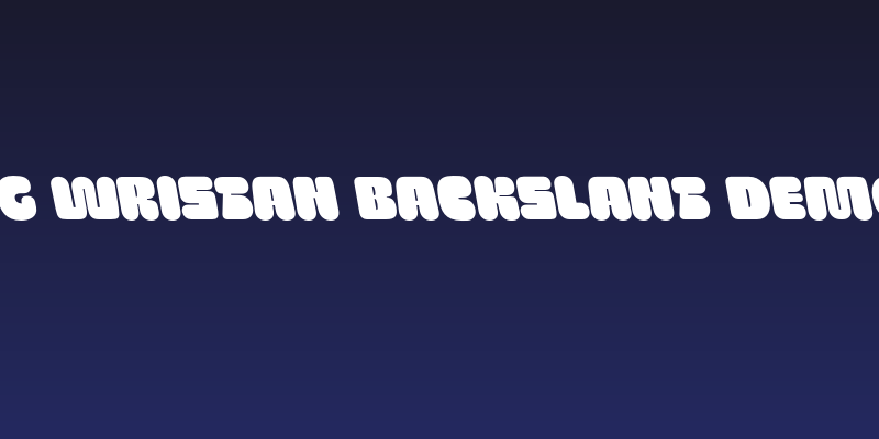 SG Wristan Backslant DEMO Social Header
