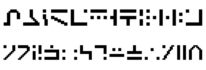 SGA Pixies Font LOWERCASE
