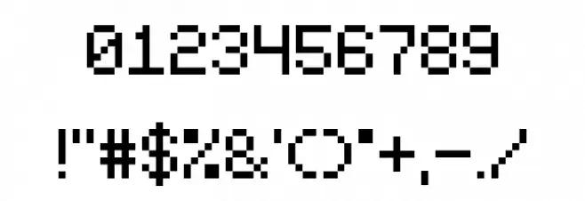 SGK050 Font OTHER CHARS