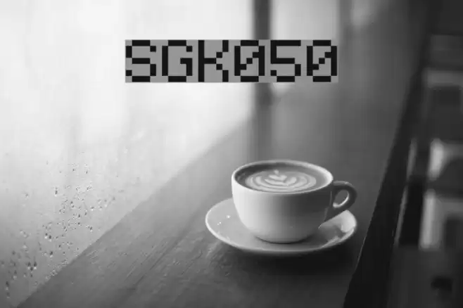 SGK050 Font examples