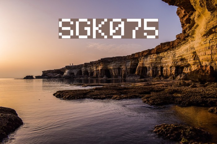 SGK075 Font examples