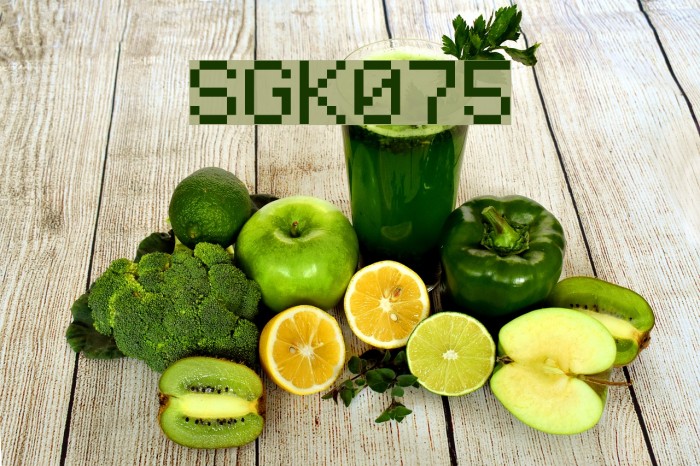 SGK075 Font examples