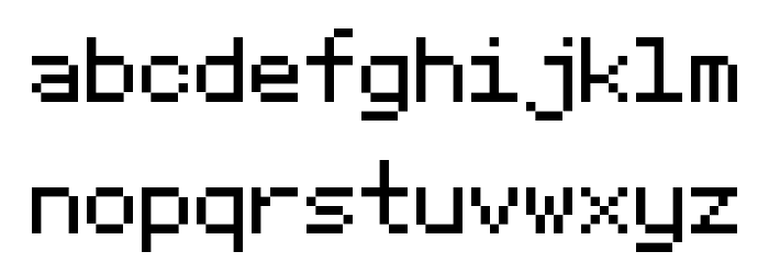 SGK075 Font LOWERCASE