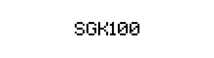 SGK100  font caratteri gratis