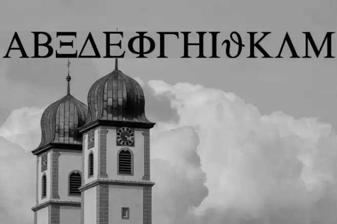 Sgreek Medium Font examples