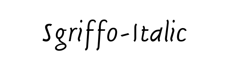 Sgriffo-Italic  لخطوط تنزيل