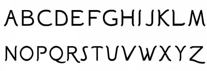 Sgriffo-Italic Schriftart Groß
