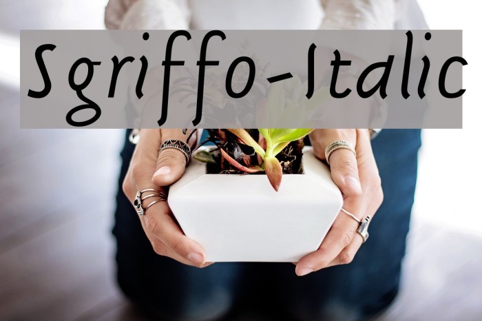Sgriffo-Italic Example 1