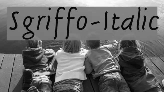 Sgriffo-Italic Font examples