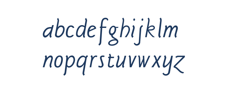 Sgriffo-Italic Lowercase