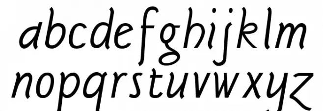 Sgriffo-Italic Fuentes MINÚSCULAS