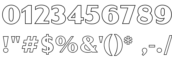 Sgt Peppers Outline Font OTHER CHARS
