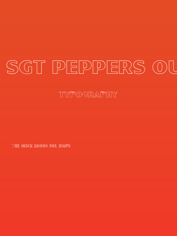 Sgt Peppers Outline Poster