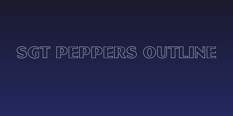 Sgt Peppers Outline Social Header