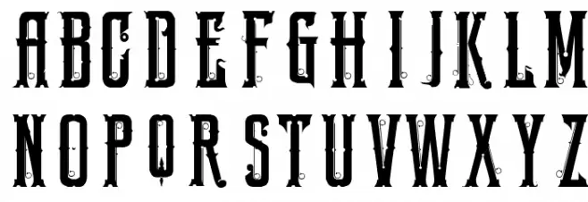sg Schriftart Groß