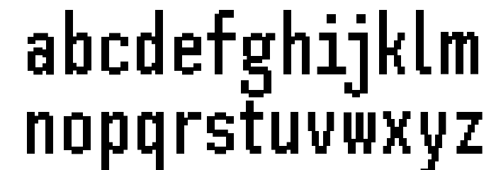 SH Pinscher Regular Font LOWERCASE