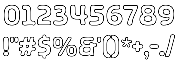 SHA Outline Font OTHER CHARS
