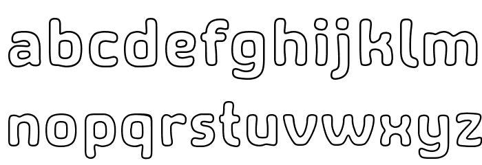 SHA Outline Font LOWERCASE