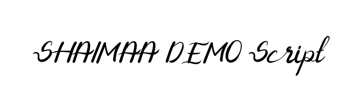 SHAIMAA DEMO Script  免费字体下载