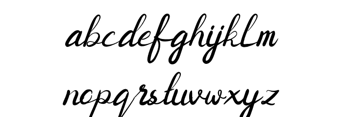 SHAIMAA DEMO Script Font LOWERCASE