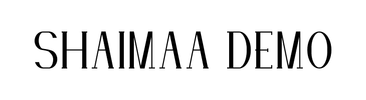 SHAIMAA DEMO  नि: शुल्क फ़ॉन्ट्स डाउनलोड