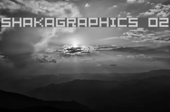 SHAKAGRAPHICS 02 Font examples
