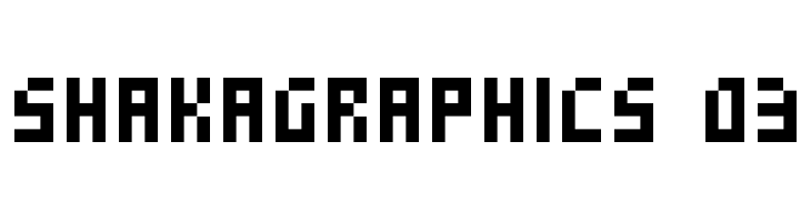 SHAKAGRAPHICS 03  font caratteri gratis