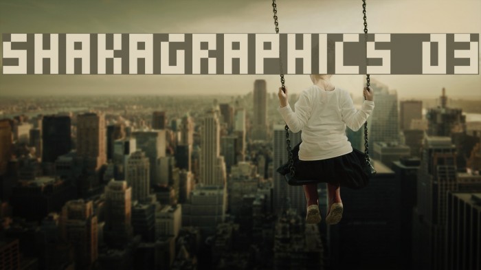 SHAKAGRAPHICS 03 Font examples