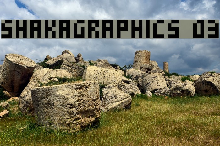 SHAKAGRAPHICS 03 Font examples