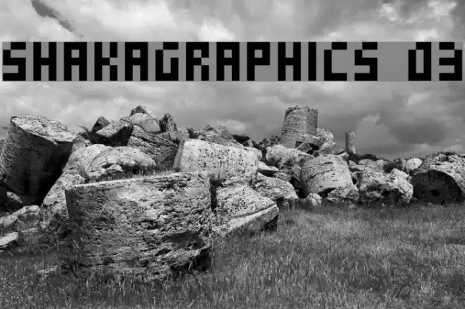 SHAKAGRAPHICS 03 Fonte examples