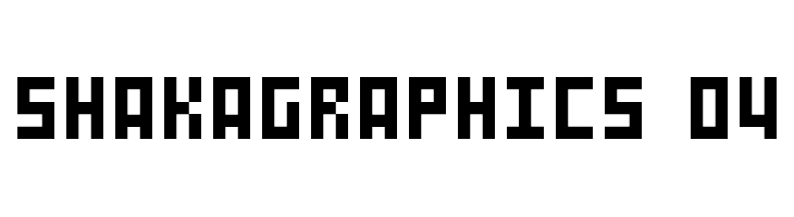SHAKAGRAPHICS 04 फ़ॉन्ट