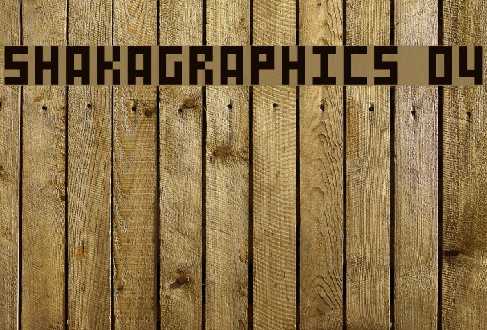 SHAKAGRAPHICS 04 Font examples