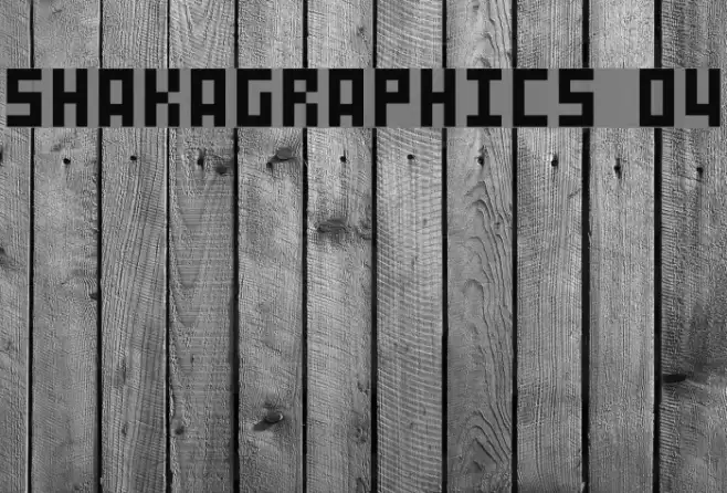 SHAKAGRAPHICS 04 Шрифта examples