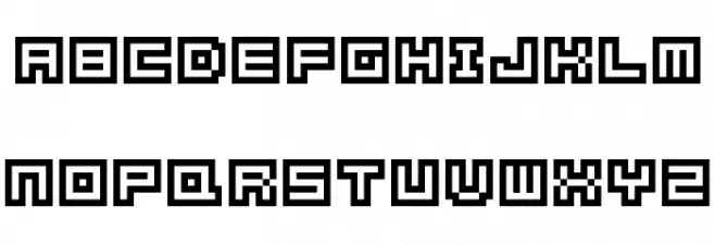 SHAKAGRAPHICS 05 Schriftart Groß