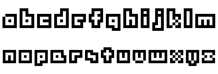 SHAKAGRAPHICS 05 Font LOWERCASE
