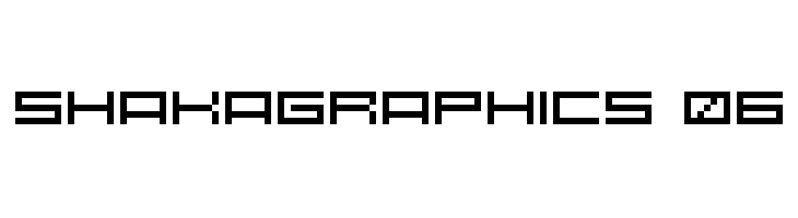 SHAKAGRAPHICS 06 Font