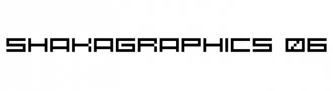 SHAKAGRAPHICS 06  font caratteri gratis
