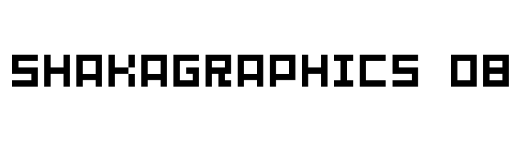 SHAKAGRAPHICS 08 Font